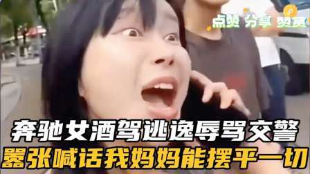 品人生百味第二季 奔驰女酒驾肇事逃逸，辱骂交警，嚣张喊话要找妈妈摆平一切