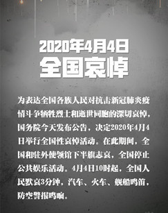 2020全国性哀悼活动特别节目CCTV-4 海报