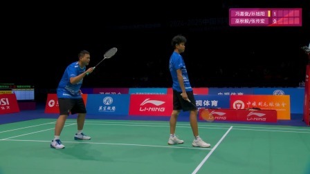 【全场回放】冯嘉俊/孙旭阳3-1巫秋毅/张传宏 2024中国羽超联赛 男双小组赛
