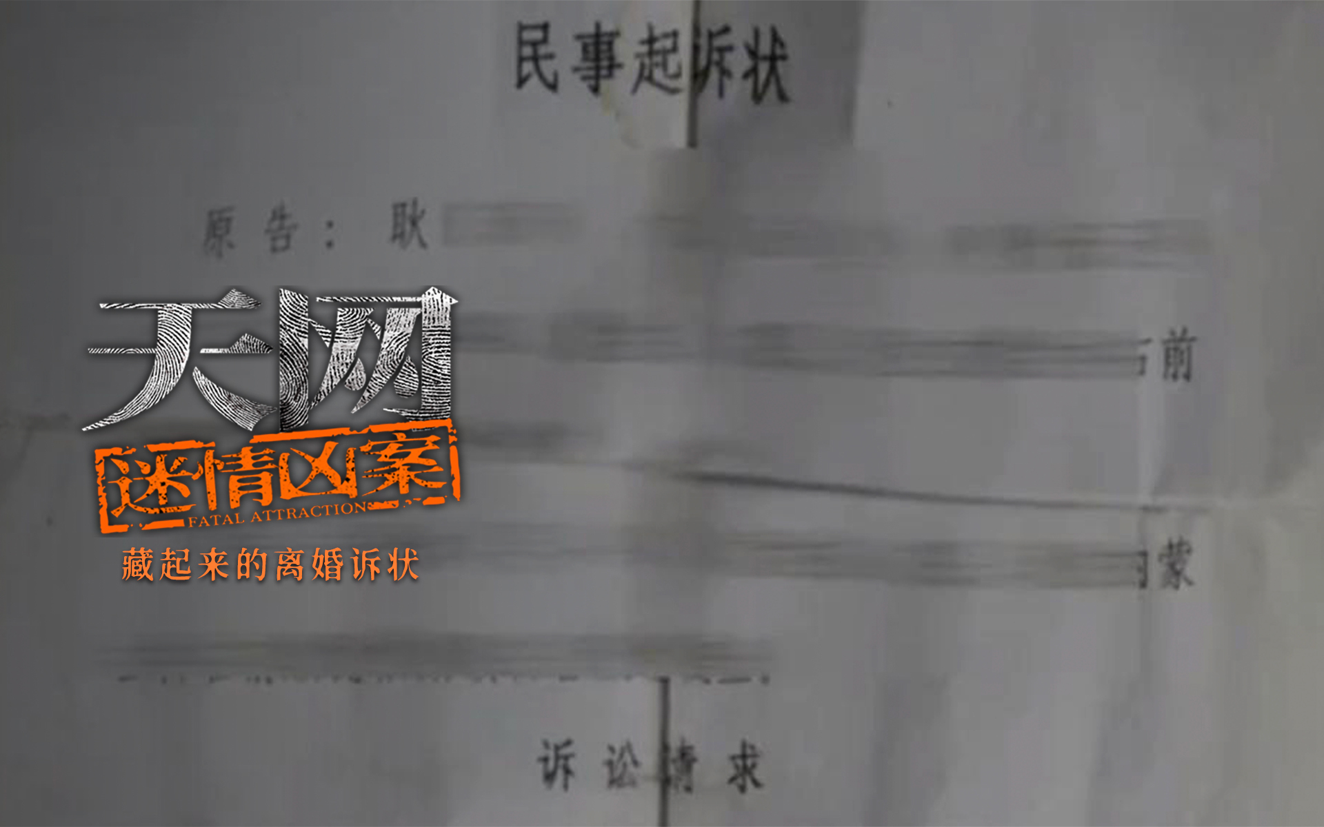 藏起来的离婚诉状