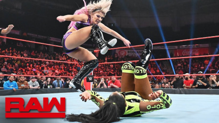 WWE RAW 2019 【RAW 06/24】小魔女赛后邀请疯妹加入团战