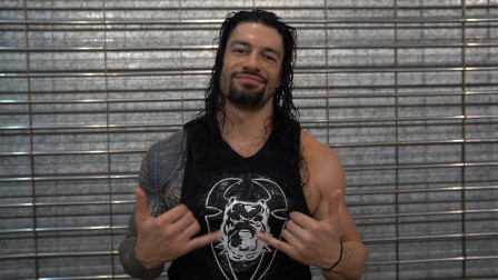 WWE在中国 大狗罗门伦斯在WWE上海现场秀发射帅气666