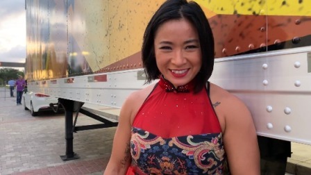 WWE在中国 中国女侠李霞出战NXT比赛，胜利而归