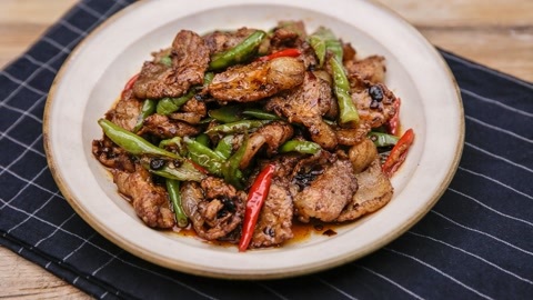 达人厨房 美味的盐煎肉