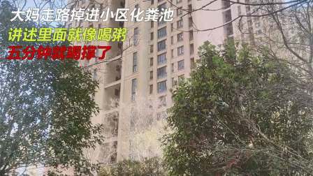 品人生百味第二季 大妈走路掉进小区化粪池，讲述里面就像喝粥，五分钟就喝撑了
