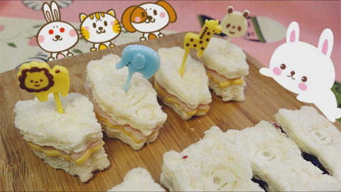 爱茉莉兒の食玩世界 一口一个小动物三明治