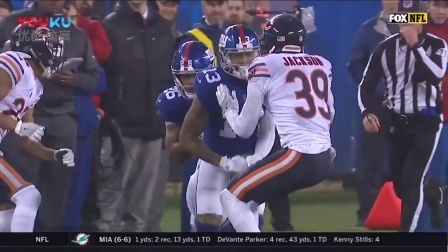 【NFL巨星风采】巨人队巴克利第13周表现