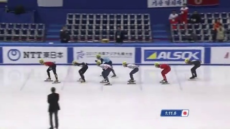 短道速滑 男子1500米半决赛 中国三人晋级