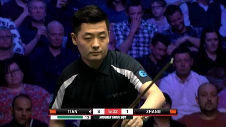 2019斯诺克 中国德比！田鹏飞32-21险胜张安达晋级下一轮