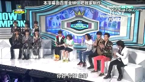 EXO Champion Show Interview Cut 中文字幕 12/04/24-EXO-K
