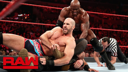 WWE RAW 2019 【RAW 06/17】凯萨罗举起300多斤人间怪兽