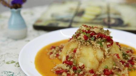 超美味的创意美食火山土豆泥 有了它我能多吃3碗米饭