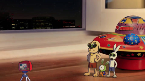 功夫兔与菜包狗：外星人光临地球，当导游不是问题，笨狗别来捣乱