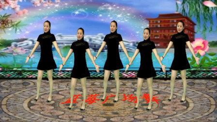 蓝莓思洁广场舞 热门广场舞《DJ都是朋友》动感步子舞 歌词真切 好听好看好学