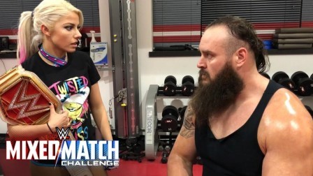 WWE混双挑战赛 【WWE混双挑战赛第一季】人间怪兽男友力爆棚 替小魔女出头