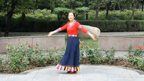 糖豆广场舞精选大众舞蹈 糖豆出品：广场舞《雪域神话》民族风中老年健身舞蹈