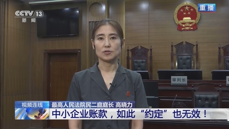 新闻1+1 《新闻1+1》 20240828 中小企业账款，如此“约定”也无效！