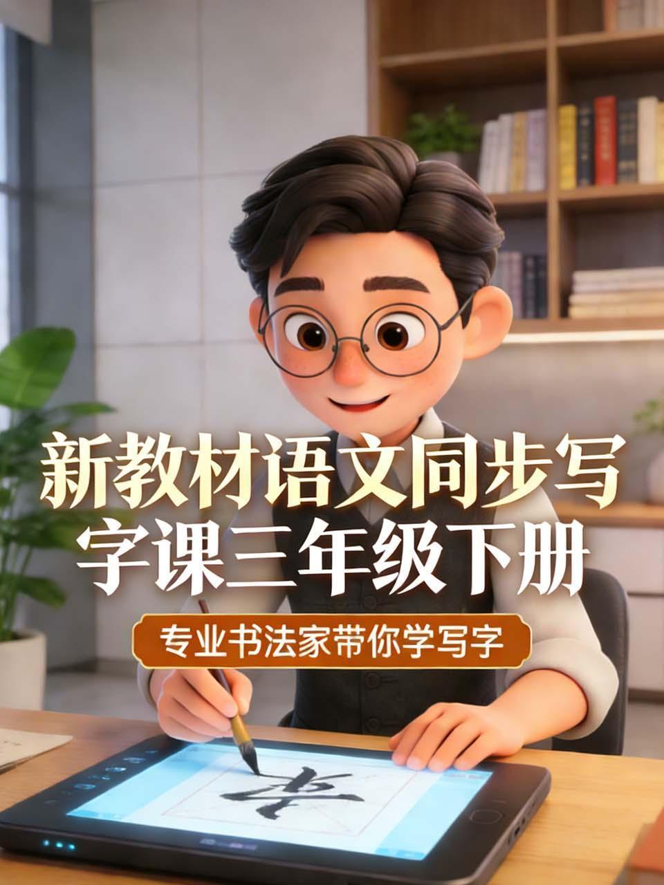新教材语文同步写字课三年级下册