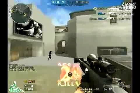 CF视频 CF搞笑 CF跑酷的狙神  真正的狙神！