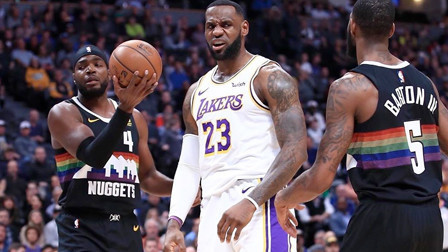 NBA流言收割机 詹姆斯25+9戴维斯25+10，湖人客场力克掘金