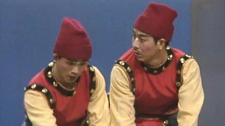 央视1991春晚 卢浩陈观阳杰桂剧选场《打棍出箱》，滑稽搞笑赢得阵阵掌声