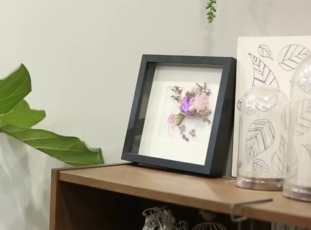 DIY创意鲜花立体相框