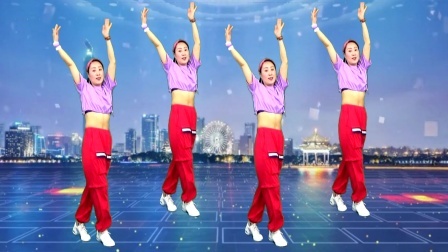 蓝莓思洁广场舞 网红广场舞《最爱的就是你》混搭32步