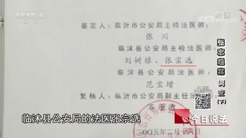 今日说法 《今日说法》 20200614 “张志超案”调查（下）