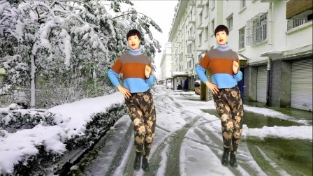 一秋健身《新版哦啦啦》雪地里跳舞健身，真的是太美了