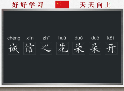 诚信之花朵朵开