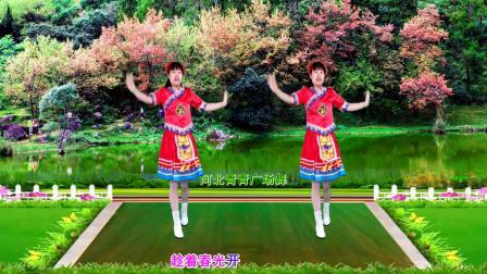 流行DJ广场舞及教学 第三季 甜美山歌DJ广场舞《阿妹是朵花》演示分解