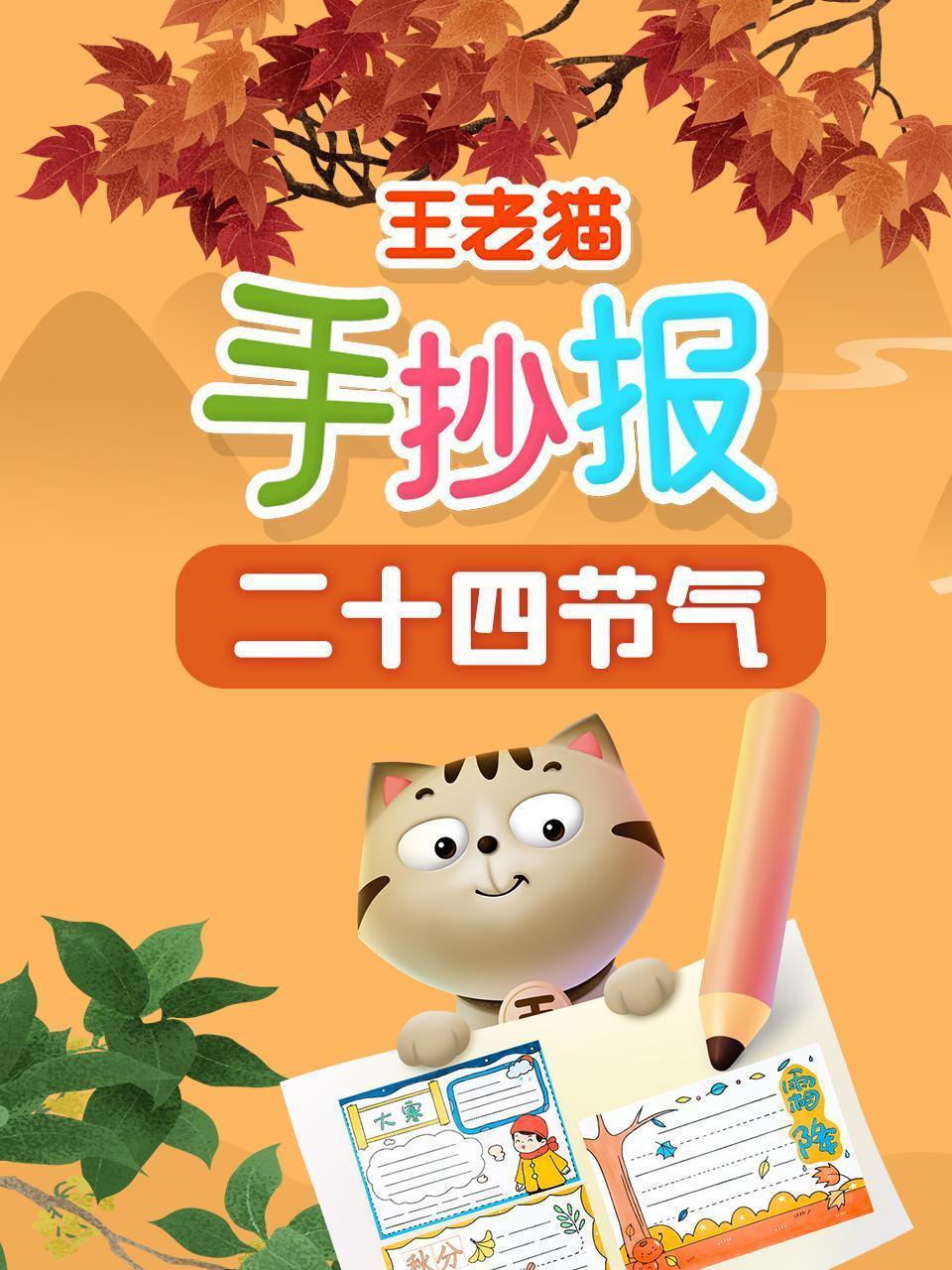 王老猫手抄报二十四节气