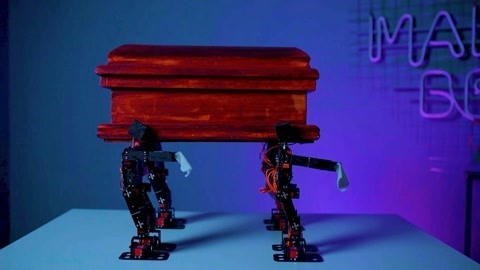 MakerBeta超能技术宅 自制机器人版黑人团队