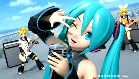初音未来 向 Baby 中文字幕版-初音未来 (初音，miku)