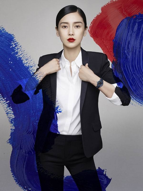 Angelababy职业装,angelababy礼服 穿上职业装的angelababy确实有几分女企业家的干练.