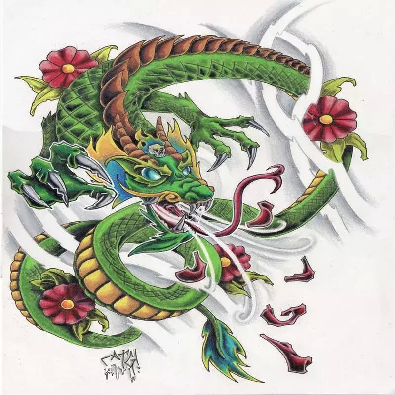tattoo design dragon