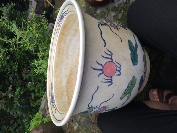 清末民初的醴陵瓷器花盆