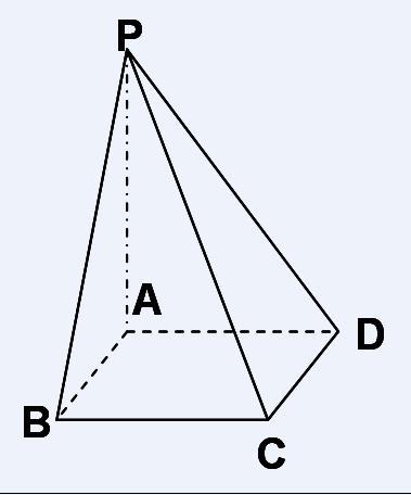 四个三角形和一个正方形面积的和 生活中范例:金字塔就是正四棱锥