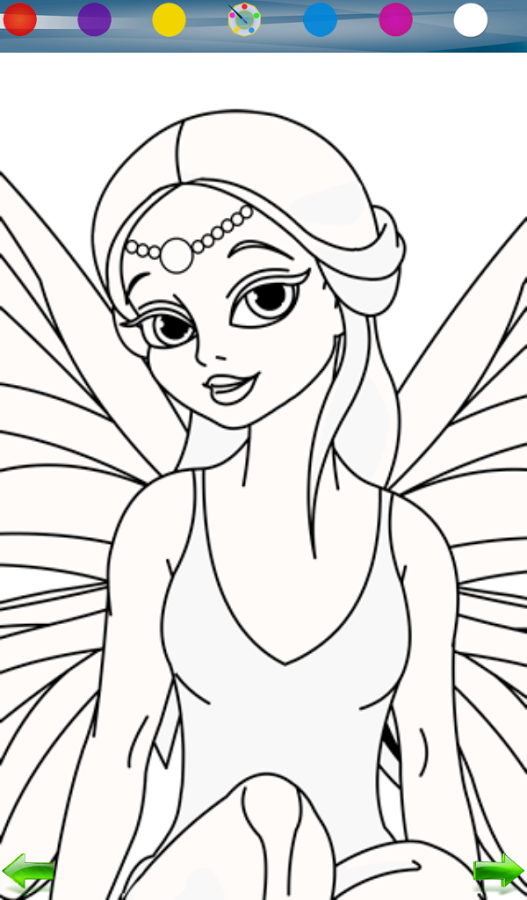 fairy princess coloring game