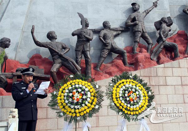临猗县公安局举行"缅怀革命先烈"清明祭扫活动-北京时间
