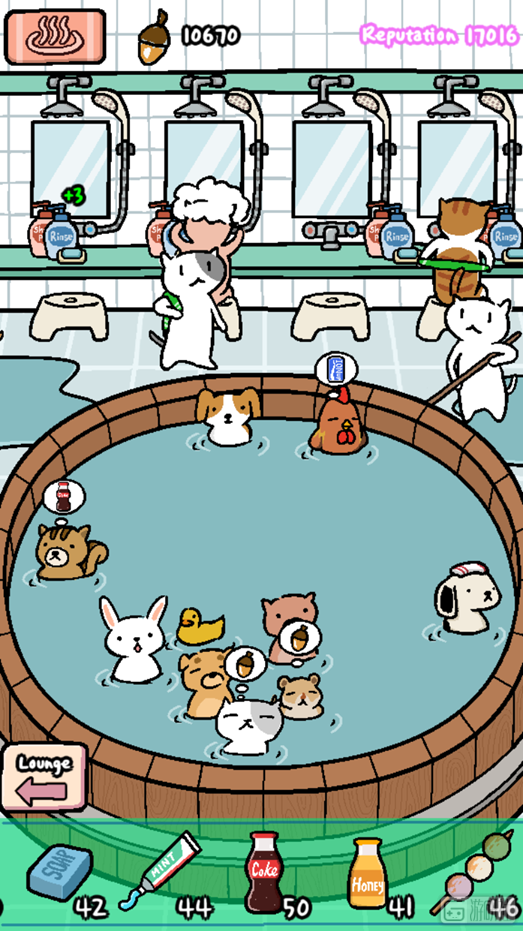 每周手游推荐1来跟猫咪一起开澡堂看动物们泡澡吧