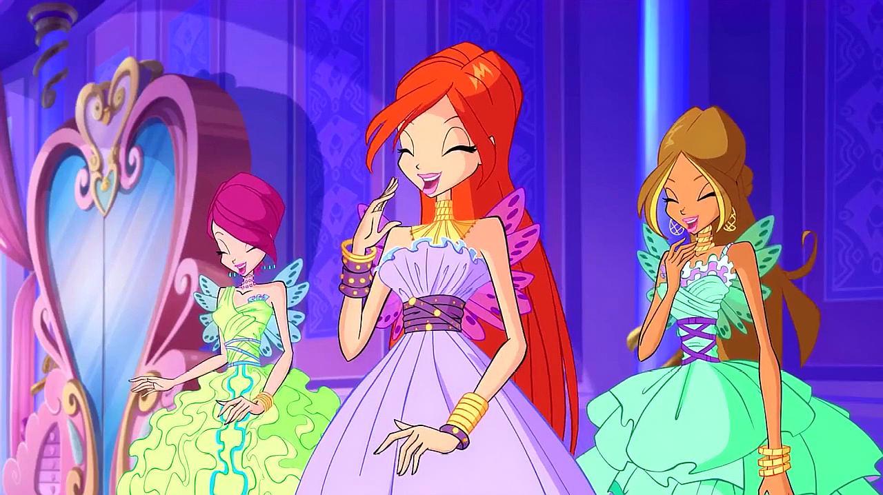 魔法 b>俏佳人 /b>:换好 b>漂亮 /b>的礼裙和礼服,去参加黛芬妮的婚礼