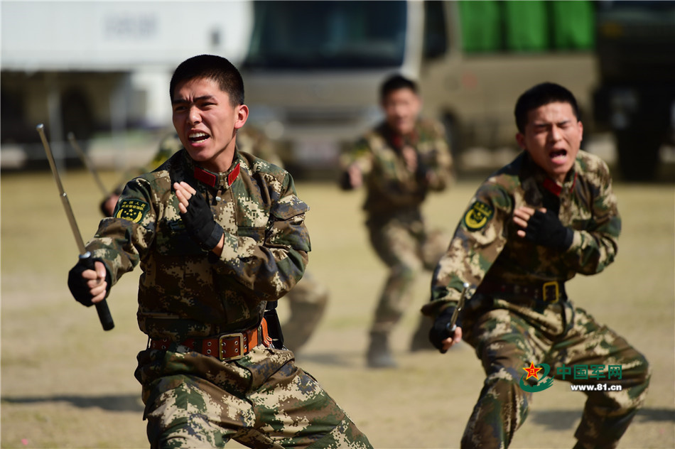 近距離圍觀武警特種格鬥術 實用制敵是關鍵