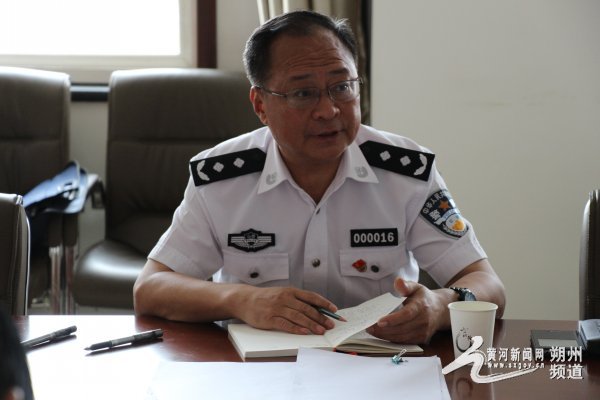 省厅交管局马玉川政委深入朔城大队调研指导交通事故预防工作及"一带