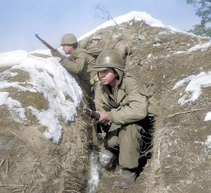 朝鲜战争彩色老照片 梦露劳军