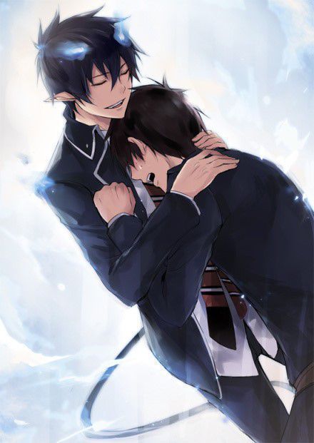 &nbsp; 《青之驱魔师》 左:奥村燐,男主角 右:奥村雪男,主人公燐的亲