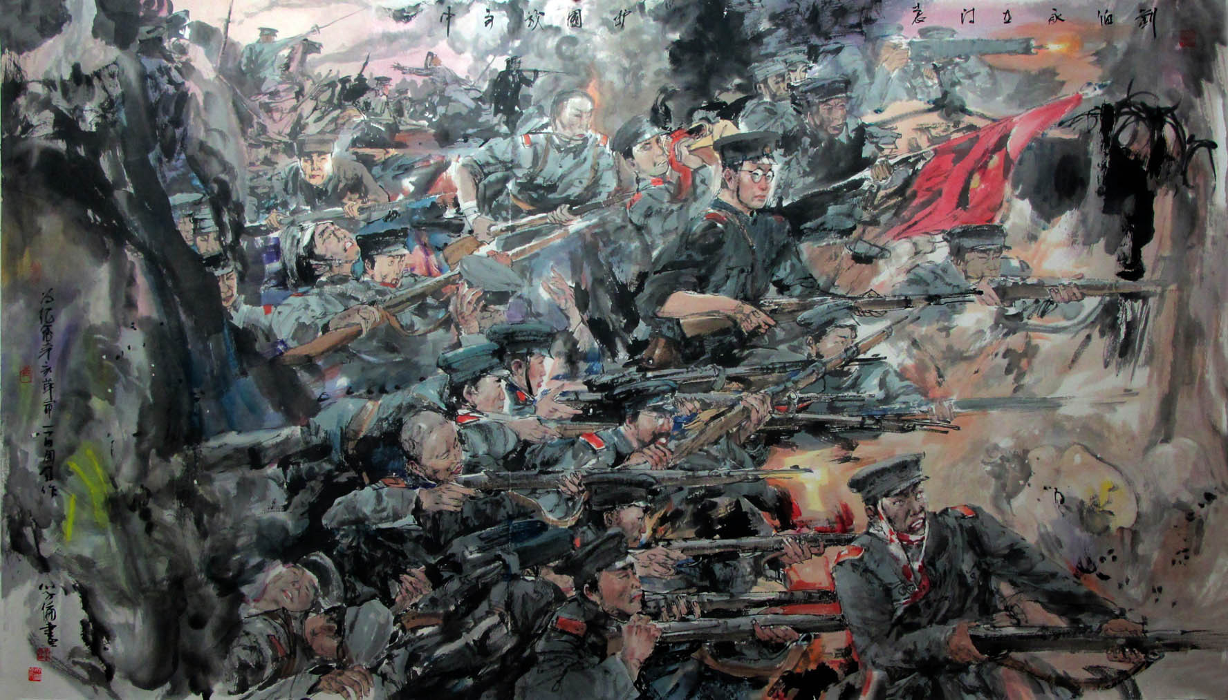 刘学伦作品:刘伯承在护国战争中