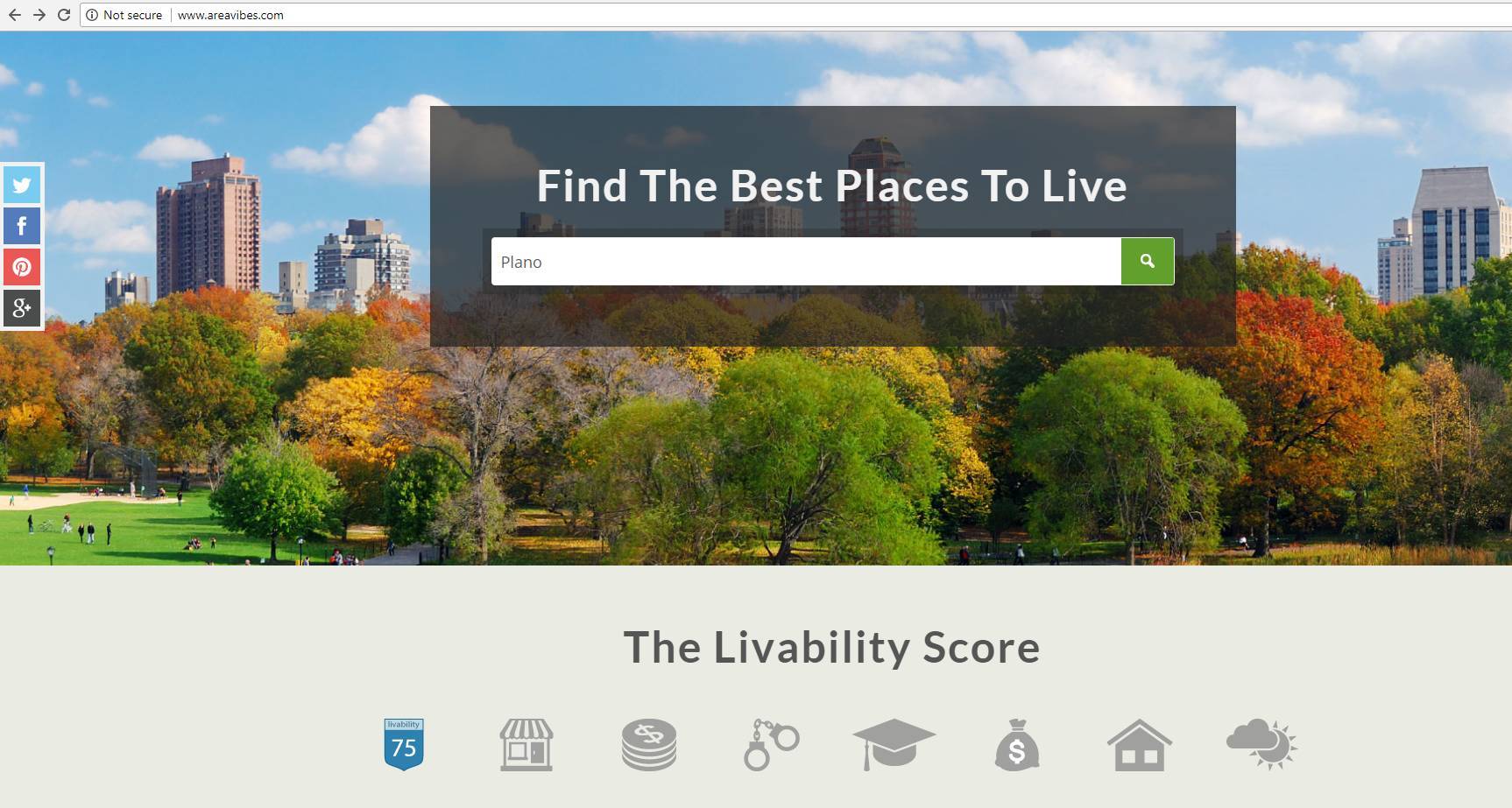 网站会综合房价,工作,学区,犯罪等数据为地区,综合打