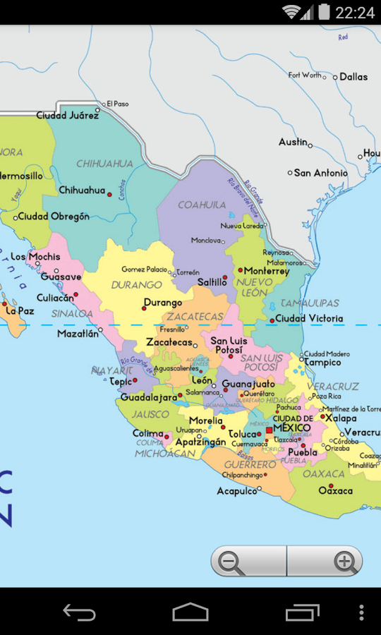 墨西哥地图高清中文版图片